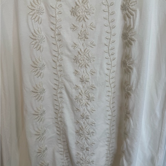 Embroidered Cream Top - Picture 3 of 11